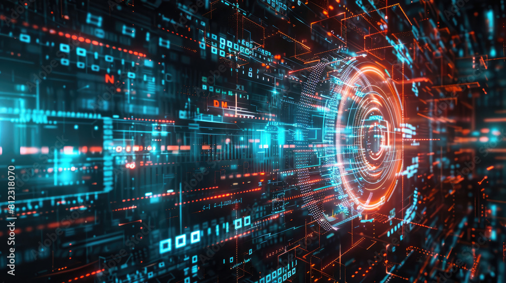 Futuristic Cyber Security Shield Background Futuristic Cyber Security Shield Background
