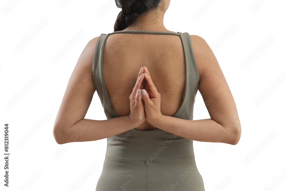 Young mexican woman with hands clasped behind her back Young mexican woman with hands clasped behind her back