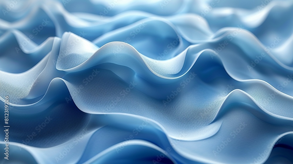 Close Up View of Wavy Blue Surface Close Up View of Wavy Blue Surface
