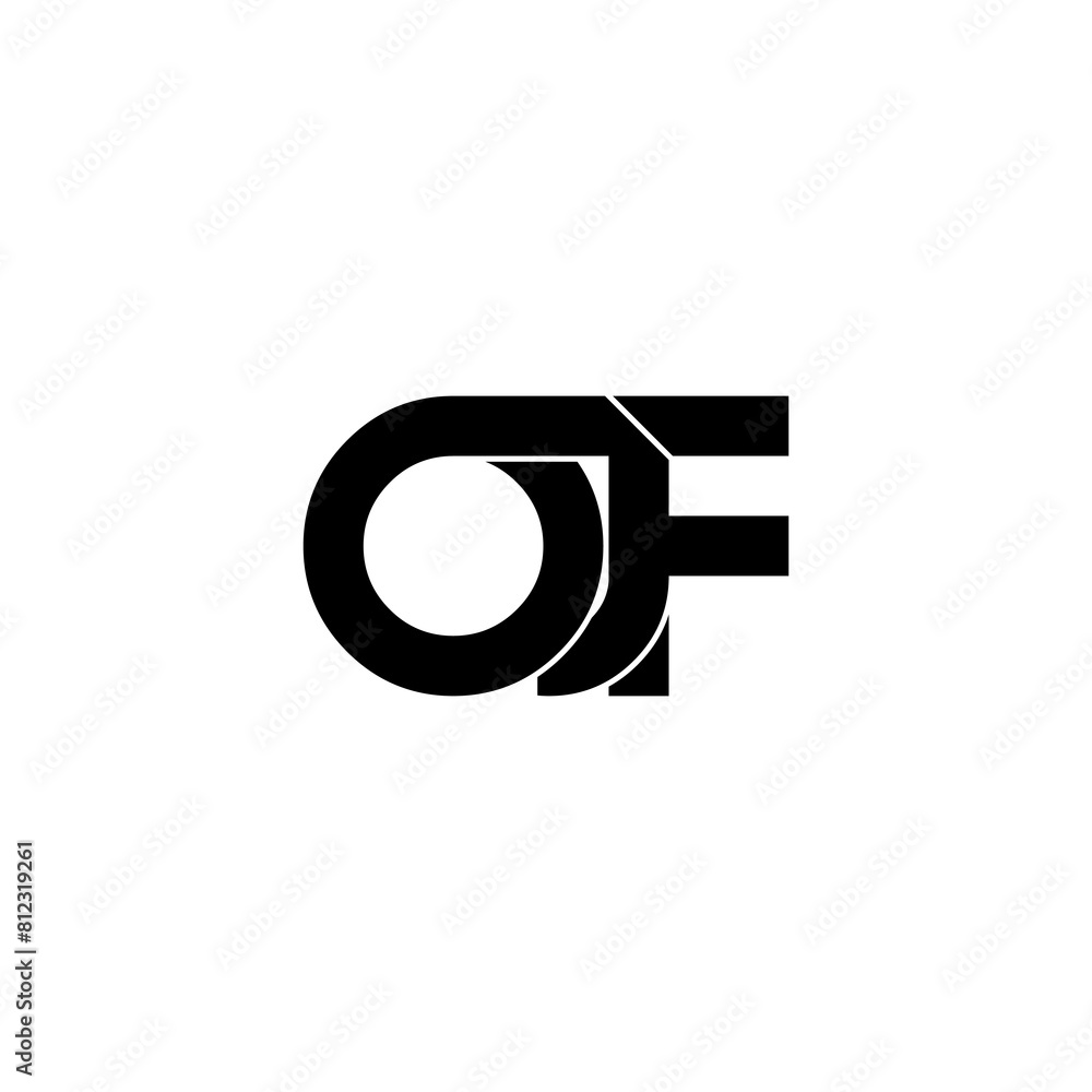ojf initial letter monogram logo design ojf initial letter monogram logo design