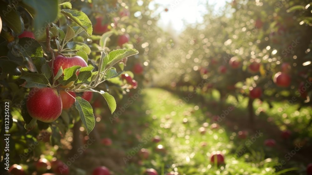 Apple Garden stock photo
