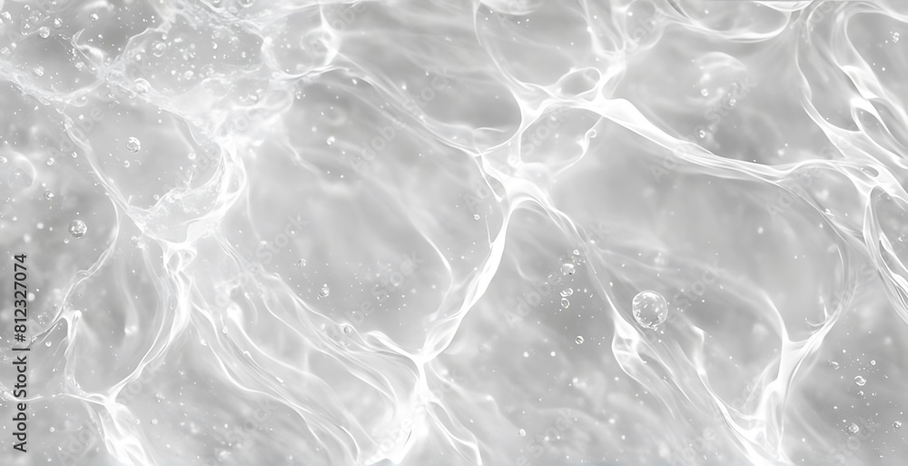 White water wave texture background, Closeup of desaturated transparent clear calm water surface texture with splashes and bubbles. Trendy abstract nature background. banner poster template White water wave texture background, Closeup of desaturated transparent clear calm water surface texture with splashes and bubbles. Trendy abstract nature background. banner poster template