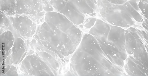  White water wave texture background, Closeup of desaturated transparent clear calm water surface texture with splashes and bubbles. Trendy abstract nature background. banner poster template 