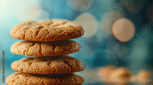 Blurred cookies for background