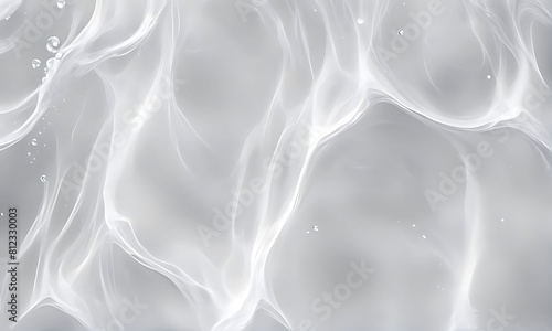  White water wave texture background, Closeup of desaturated transparent clear calm water surface texture with splashes and bubbles. Trendy abstract nature background. banner poster template 