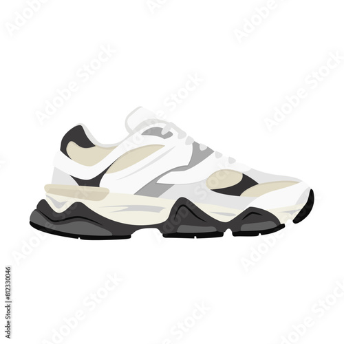 white new outdoor shoes
