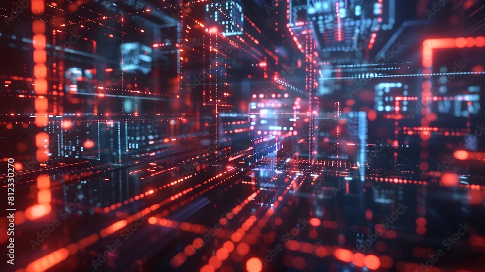 Big data and artificial intelligence concept. Machine learning and cyber mind domination concept in form of women face on dark blue technology background, 3d illustration Big data and artificial intelligence concept. Machine learning and cyber mind domination concept in form of women face on dark blue technology background, 3d illustration