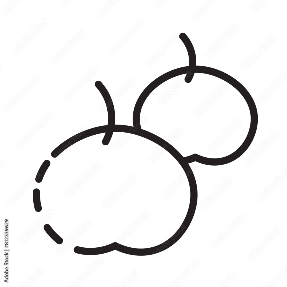 Food Fruit Orange Line Icon Food Fruit Orange Line Icon