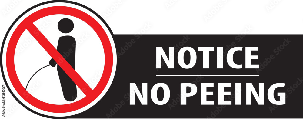 Do not pee in this area sign.eps Do not pee in this area sign.eps