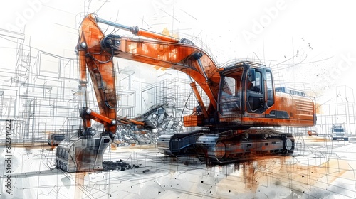 Meticulous Blueprint Planning and Heavy Machinery Coordination for Controlled Demolition and Infrastructure Development
