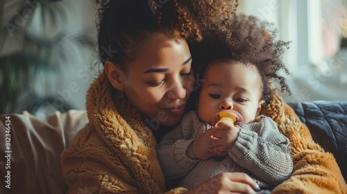 Tender Moments of a Mother s Unconditional Love During Baby Feeding Time photo