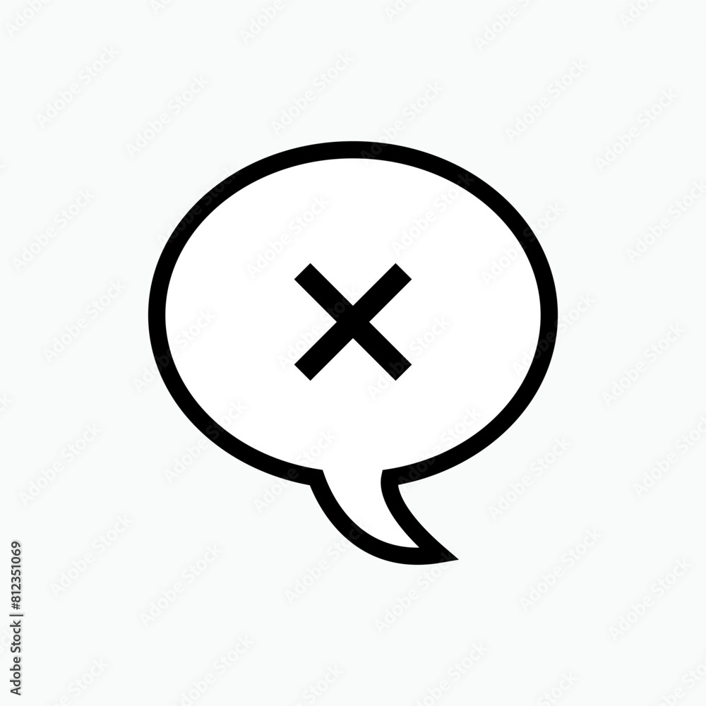 Fototapeta premium Delete Icon. Erase Symbol - Vector.