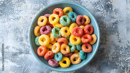 Box of Kellogg's Froot Loops sweetened multigrain cereal © PatternHousePk