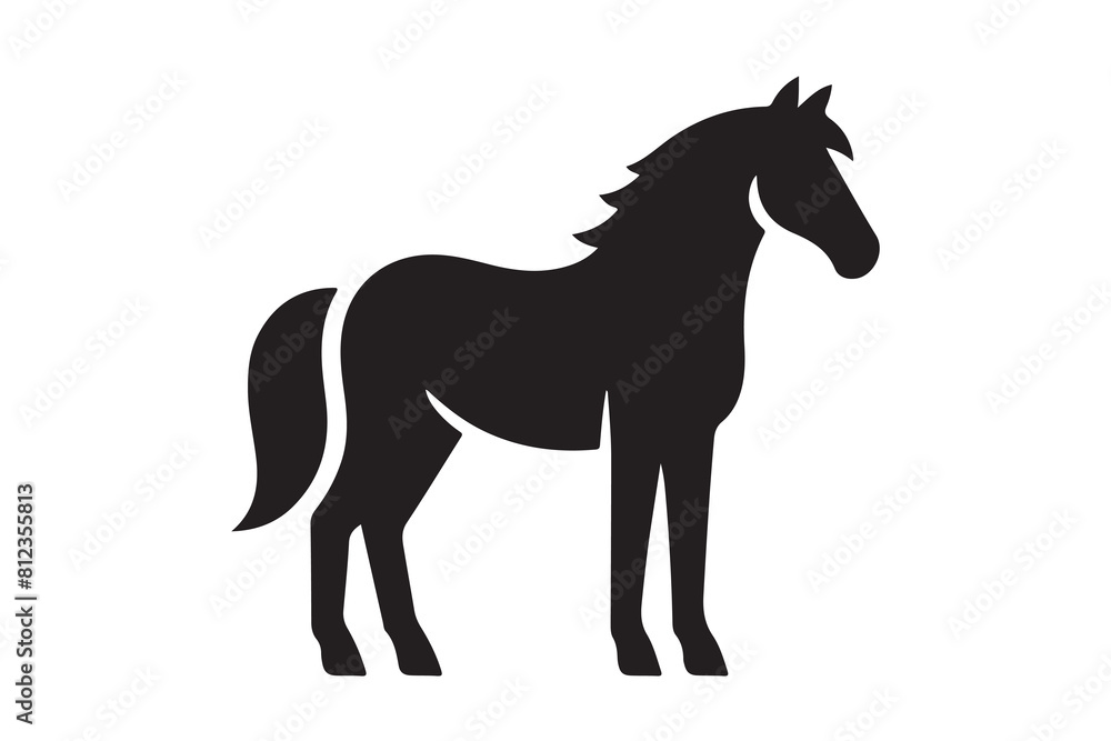 isolated black silhouette of a horse collection, Set of horse silhouette vector. A silhouette of a running horse, horse silhouette vector illustration isolated black silhouette of a horse collection, Set of horse silhouette vector. A silhouette of a running horse, horse silhouette vector illustration