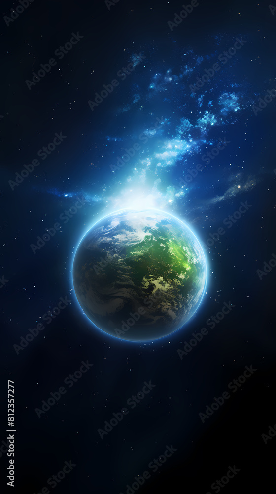 Fototapeta premium Earth photographed from space