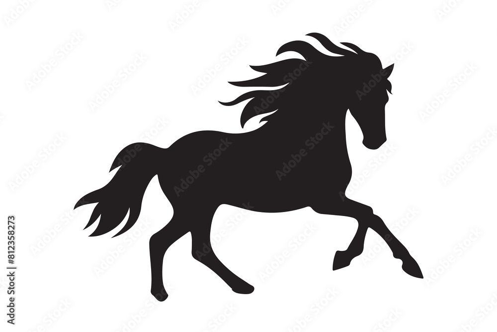 isolated black silhouette of a horse collection, Set of horse silhouette vector. A silhouette of a running horse, horse silhouette vector illustration isolated black silhouette of a horse collection, Set of horse silhouette vector. A silhouette of a running horse, horse silhouette vector illustration