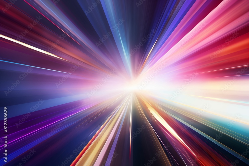 Fast light streaks with bright colors Background. generative ai Fast light streaks with bright colors Background. generative ai
