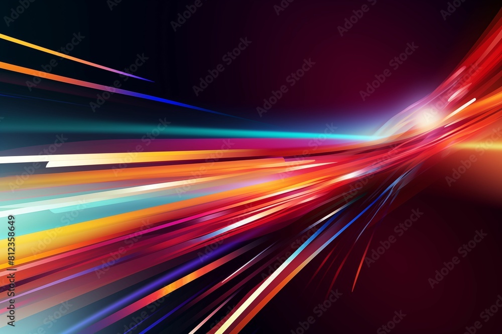 Fast light streaks in a futuristic picture with bright colors, sharp details, and a wide view Wallpaper. generative ai Fast light streaks in a futuristic picture with bright colors, sharp details, and a wide view Wallpaper. generative ai