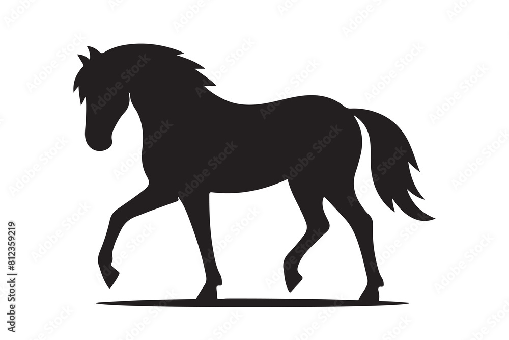 isolated black silhouette of a horse collection, Set of horse silhouette vector. A silhouette of a running horse, horse silhouette vector illustration isolated black silhouette of a horse collection, Set of horse silhouette vector. A silhouette of a running horse, horse silhouette vector illustration