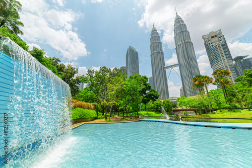 Awesome Kuala Lumpur skyline, Malaysia. Wonderful cityscape © efired