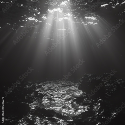 Capture the serene beauty of underwater worlds in a frontal view