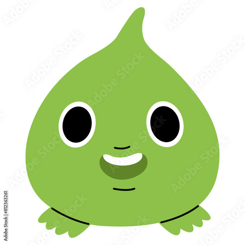 Balloon lumpfish single 3 cute on a white background, vector illustration.