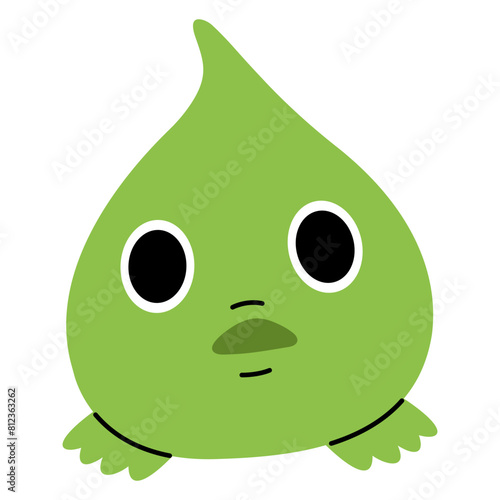 Balloon lumpfish single 5 cute on a white background, vector illustration.