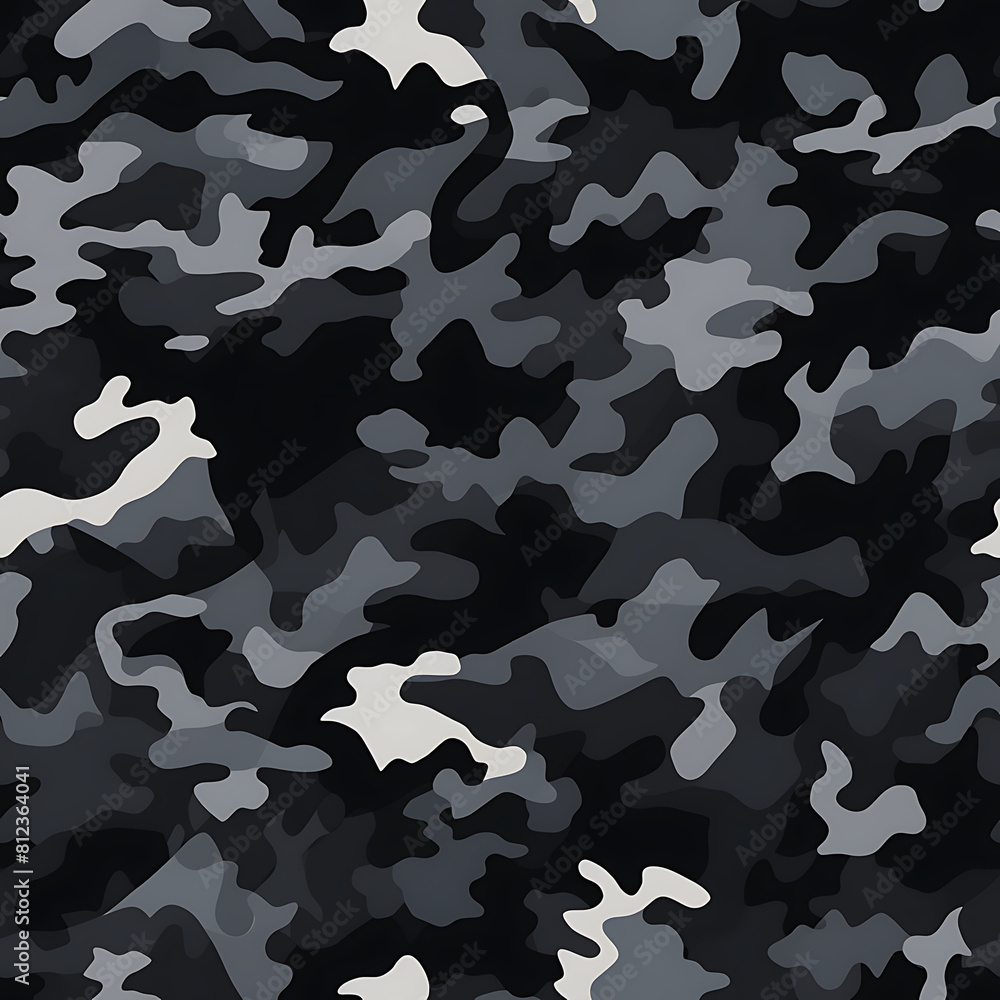Black camouflage digital art seamless pattern, the design for apply a variety of graphic works Black camouflage digital art seamless pattern, the design for apply a variety of graphic works