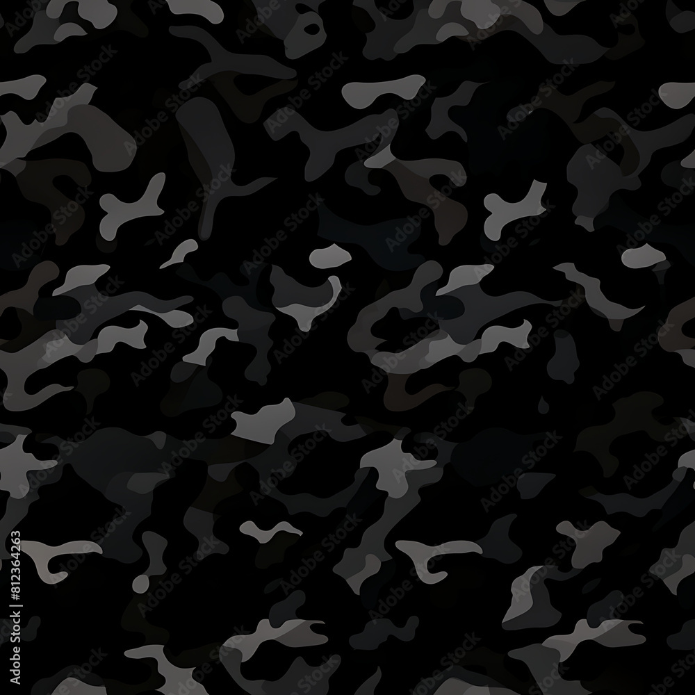 Black camouflage digital art seamless pattern, the design for apply a variety of graphic works Black camouflage digital art seamless pattern, the design for apply a variety of graphic works