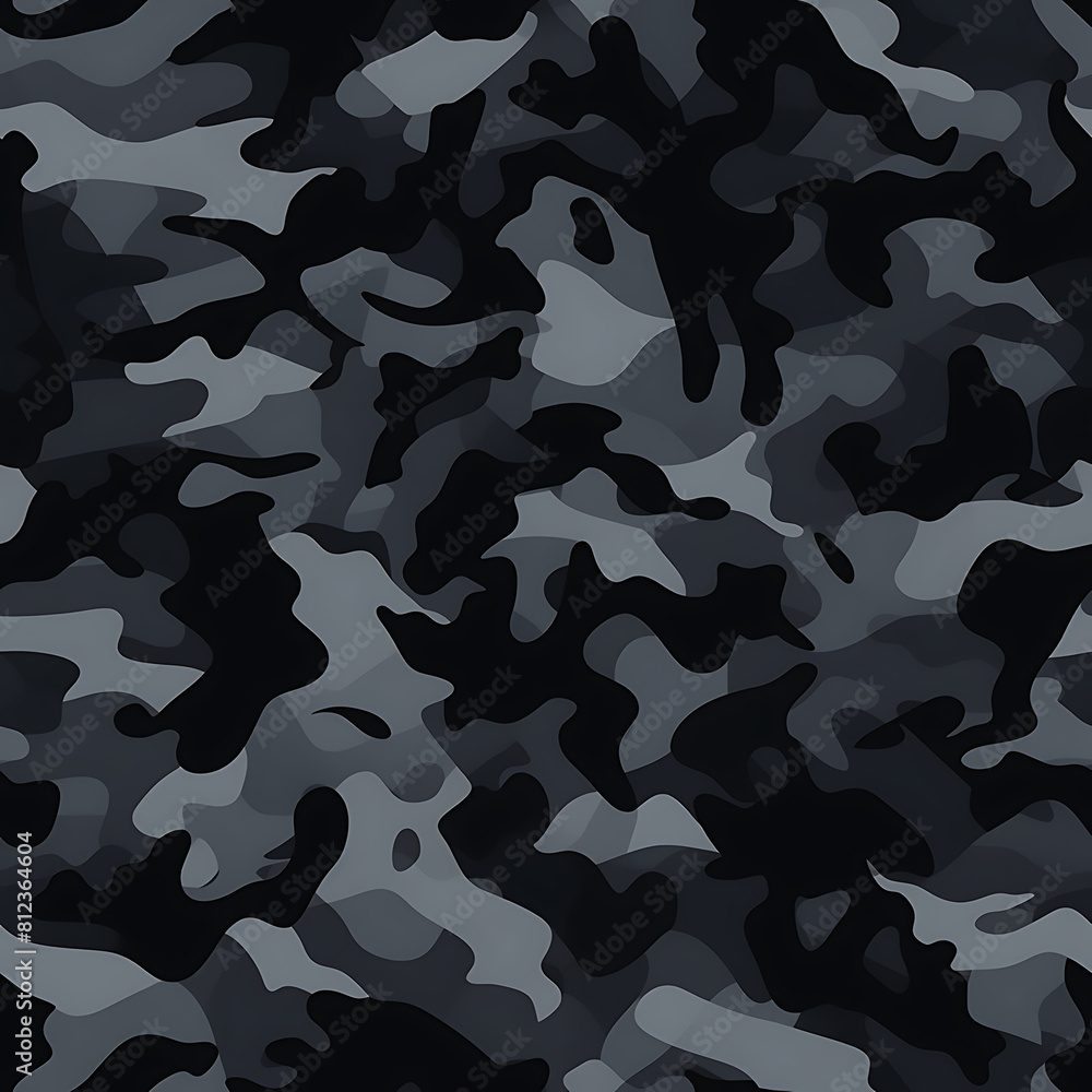 Black camouflage digital art seamless pattern, the design for apply a variety of graphic works Black camouflage digital art seamless pattern, the design for apply a variety of graphic works