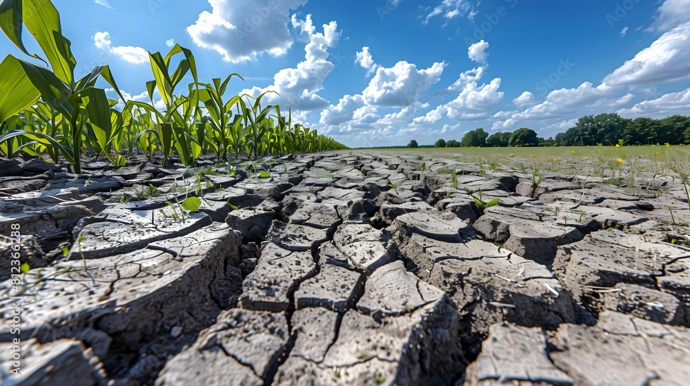 the harsh reality of drought and dry soil in a powerful photograph that ...