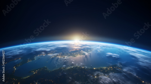 Earth photographed from space