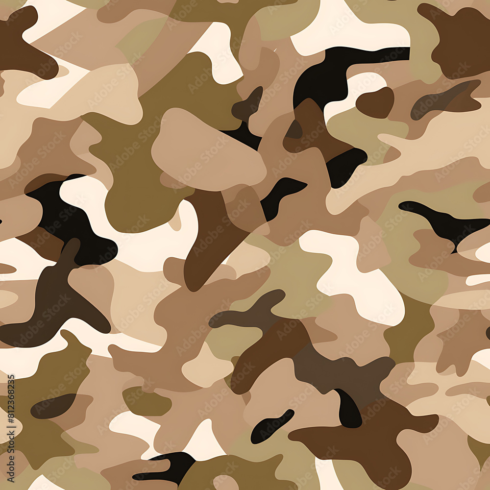 Fototapeta premium Camouflage digital art seamless pattern, the design for apply a variety of graphic works