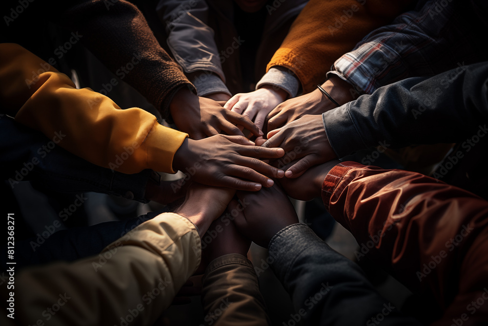 Unity is strength, multi racial, unity, different cultures Unity is strength, multi racial, unity, different cultures