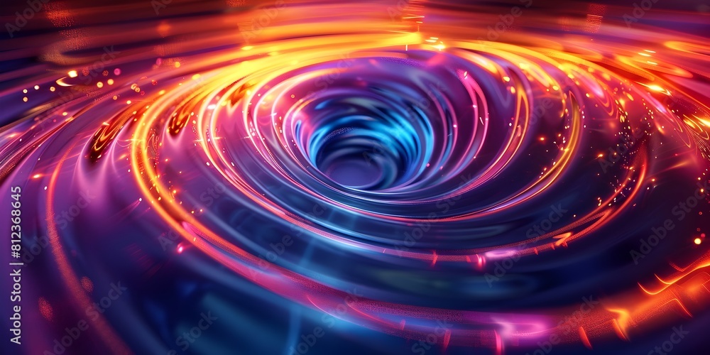 Captivating Futuristic Vortex of Glowing Ethereal Waves and Vibrant Prismatic Patterns Captivating Futuristic Vortex of Glowing Ethereal Waves and Vibrant Prismatic Patterns