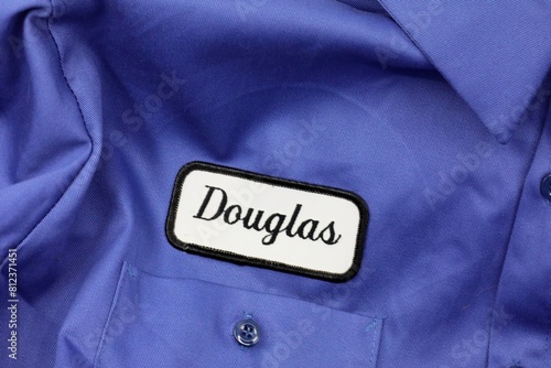 Uniform shirt with name patch - service employee clothing