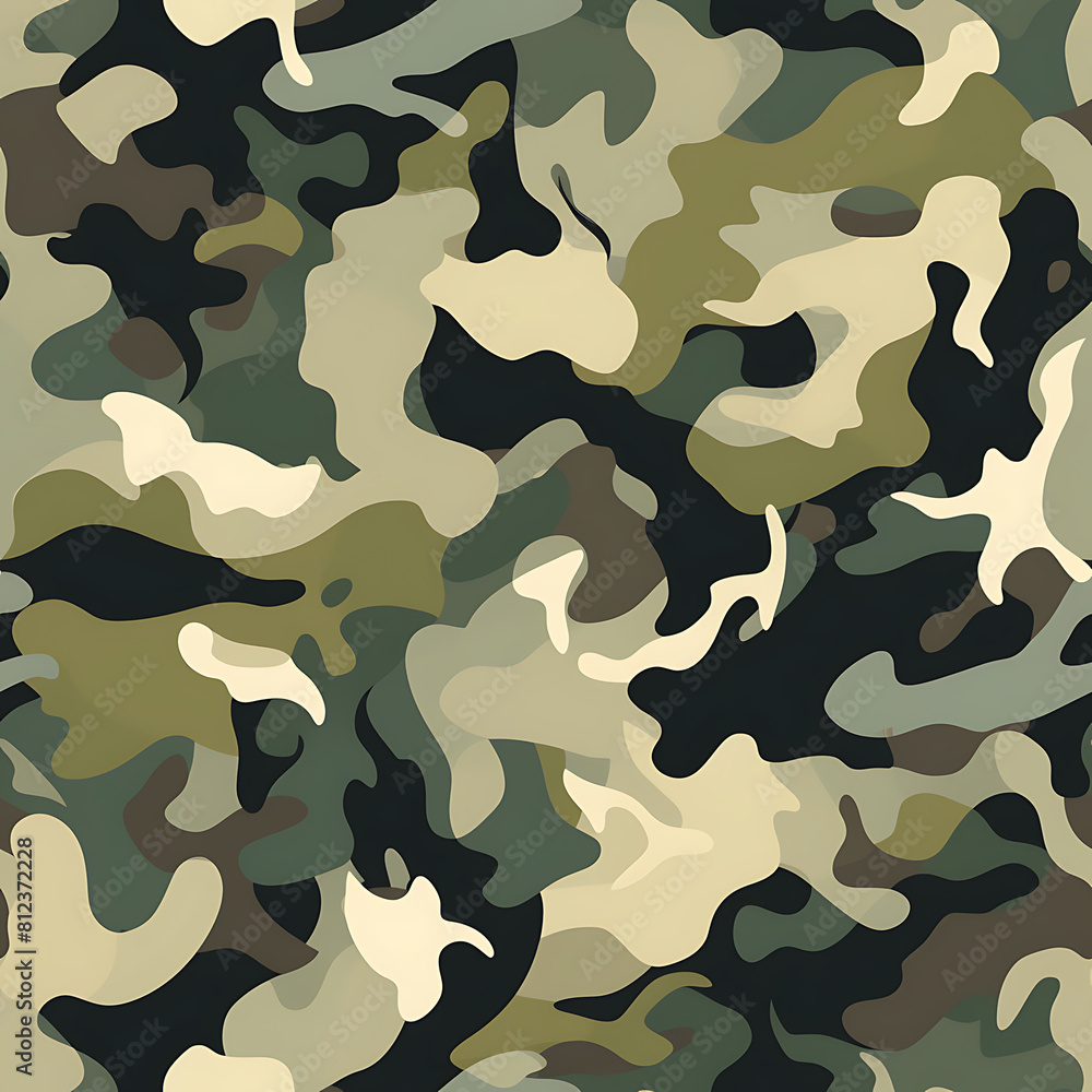 Naklejka premium camouflage digital art seamless pattern, the design for apply a variety of graphic works