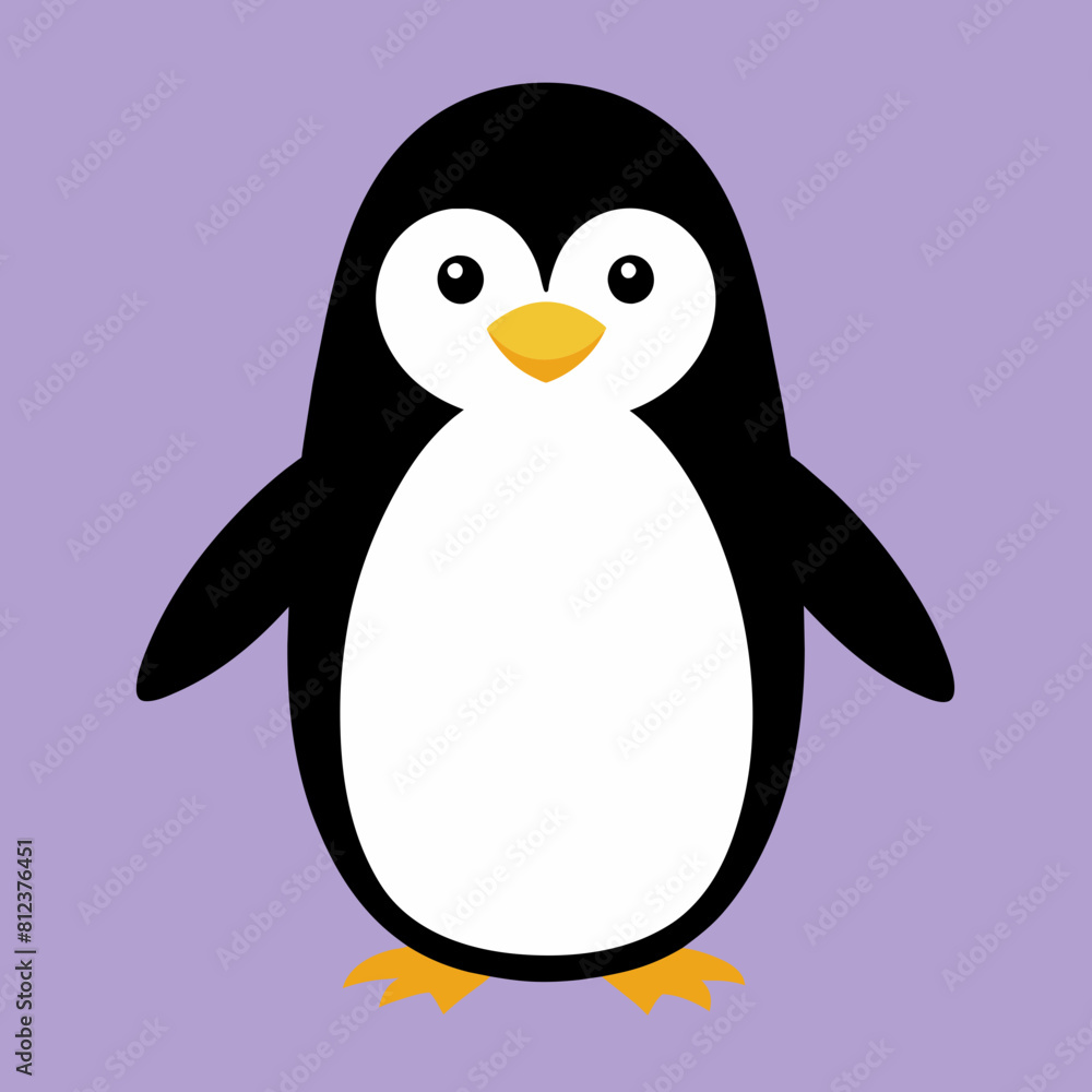 Obraz premium penguin vector art illustration
