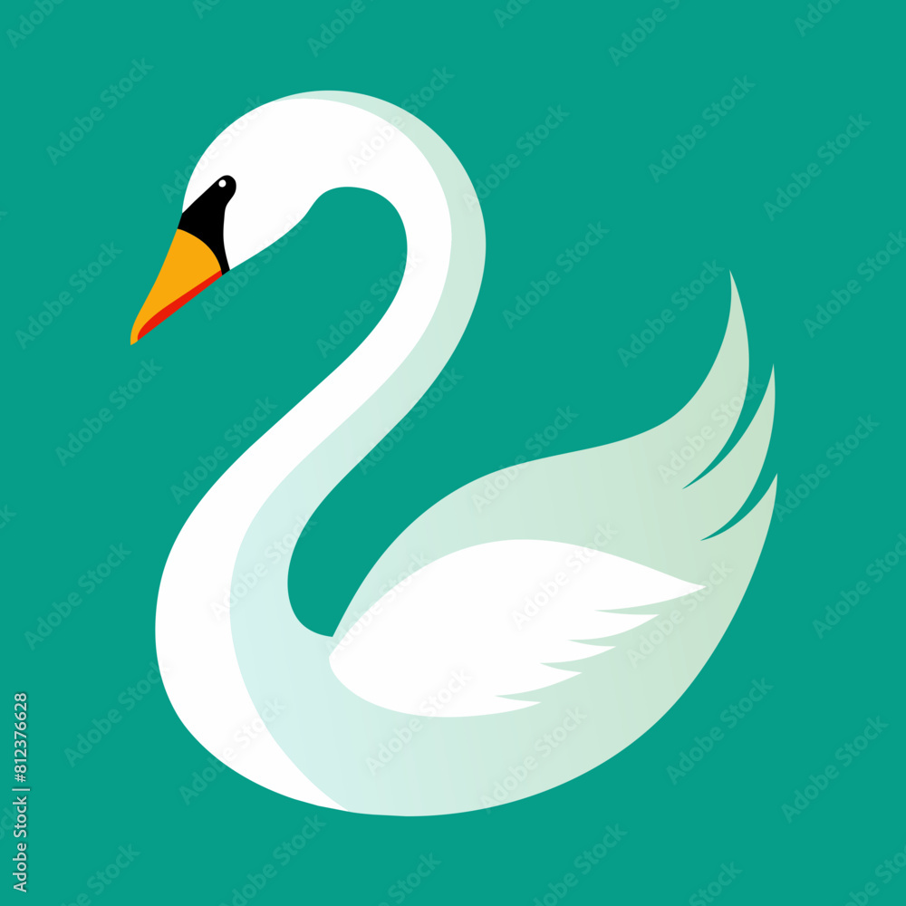 Swan vector art silhouette illustration Swan vector art silhouette illustration