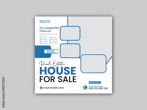 Real estate flyer template