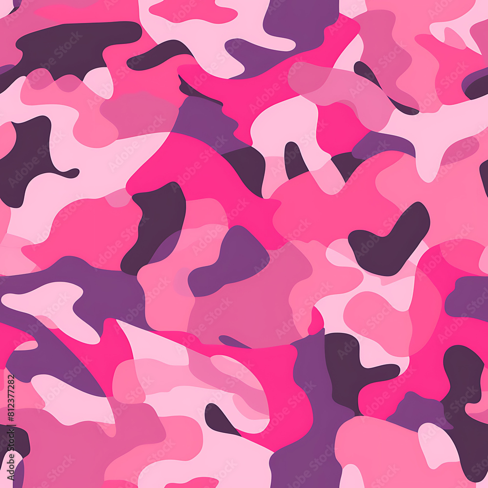 Pink camouflage, digital art seamless pattern, the design for apply a variety of graphic works Pink camouflage, digital art seamless pattern, the design for apply a variety of graphic works