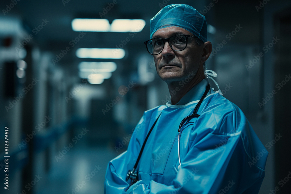 portrait of a doctor, close up portrait of doctor in hospital portrait of a doctor, close up portrait of doctor in hospital