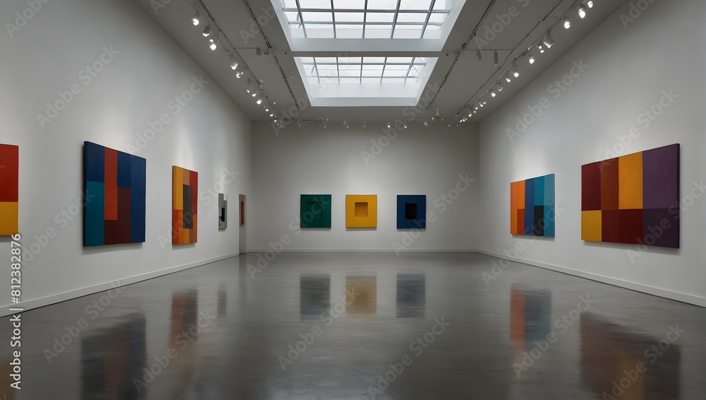 In a world where museums are tales of color and diversity, one stands alone, its walls echoing with the purity of a solid white background ai_generated