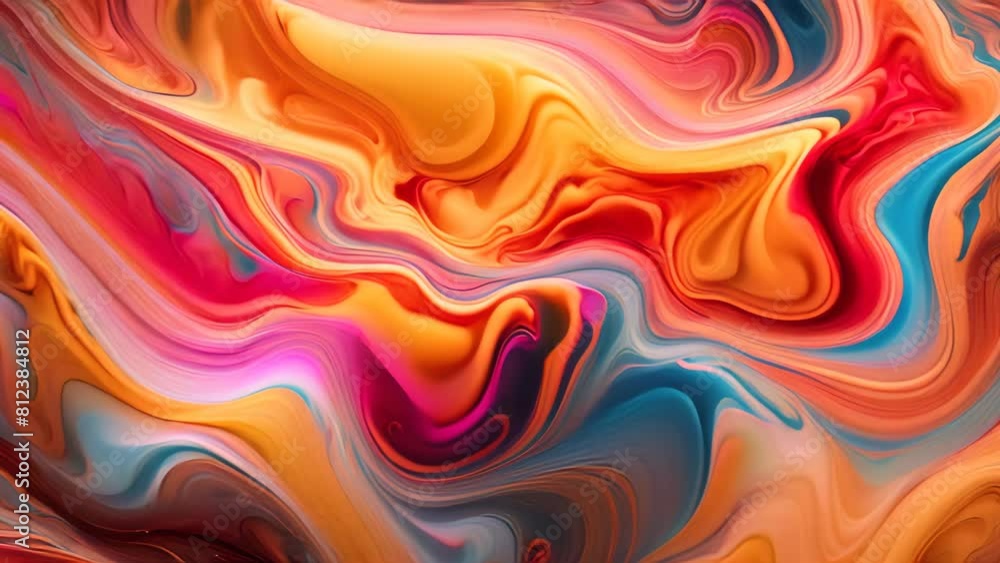 Colorful marble glitter fluid abstract background animation. Colorful marble glitter fluid abstract background animation.