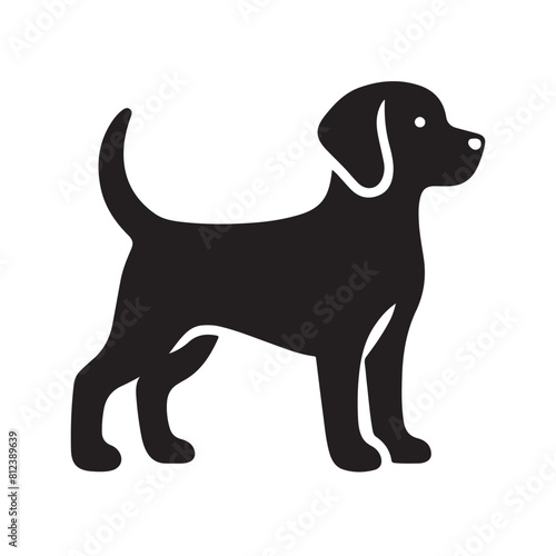 isolated black silhouette of a dog collection  Set of dog silhouette vector. Dogs and puppies in different breed  corgi  golden retriever  poses  sitting  standing  jump