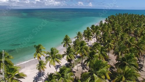 Aerial view of Carneiros Beach - Tamandaré, Pernambuco, Brazil photo