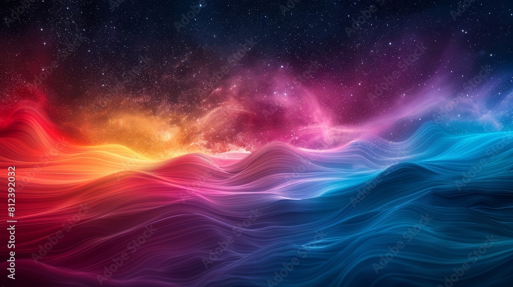 The image is a colorful and abstract painting The image is a colorful and abstract painting
