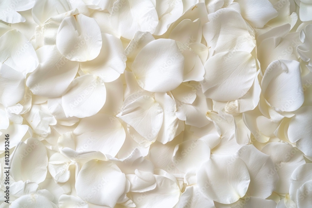 Detailed close-up of pristine white rose petals, showcasing their intricate textures and subtle shadows. Detailed close-up of pristine white rose petals, showcasing their intricate textures and subtle shadows.