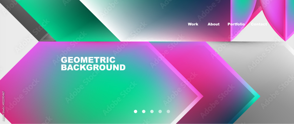 Minimal geometric web site page template design. Vector Illustration For Wallpaper, Banner, Background, Card, Book Illustration, landing page Minimal geometric web site page template design. Vector Illustration For Wallpaper, Banner, Background, Card, Book Illustration, landing page