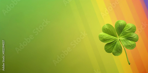 Clover plant is an Irish symbol of good luck for St. Patrick's Day